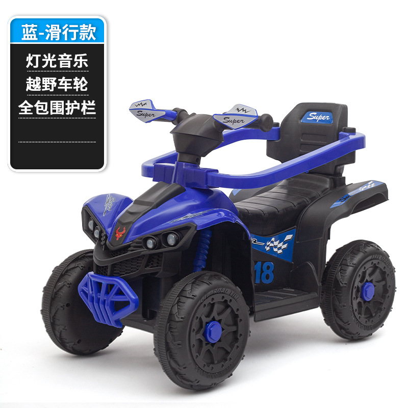 Coche de juguete eléctrico para niños, tobogán todoterreno, asiento para niños, control remoto recargable, doble tracción, todoterreno, cuatro ruedas al por mayor