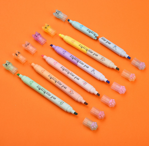 Transfronterizos TEMU una mini helado dibujo de dibujos animados resaltador de pintura de resaltador de pluma marcador de pluma graffiti