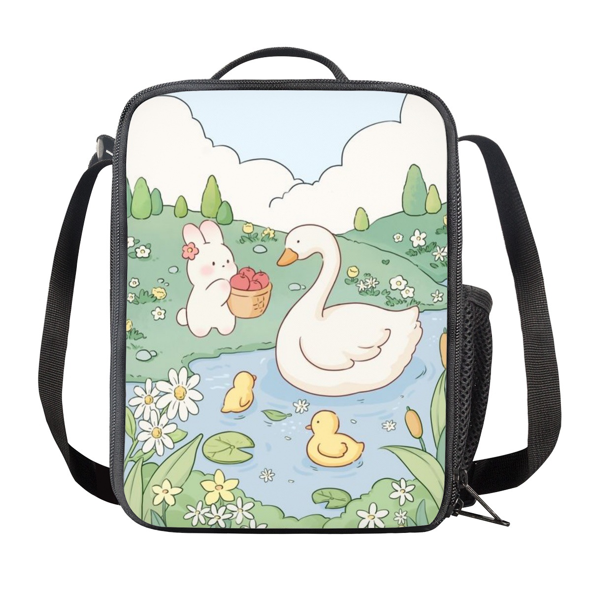Fresh cartoon bag with zipper