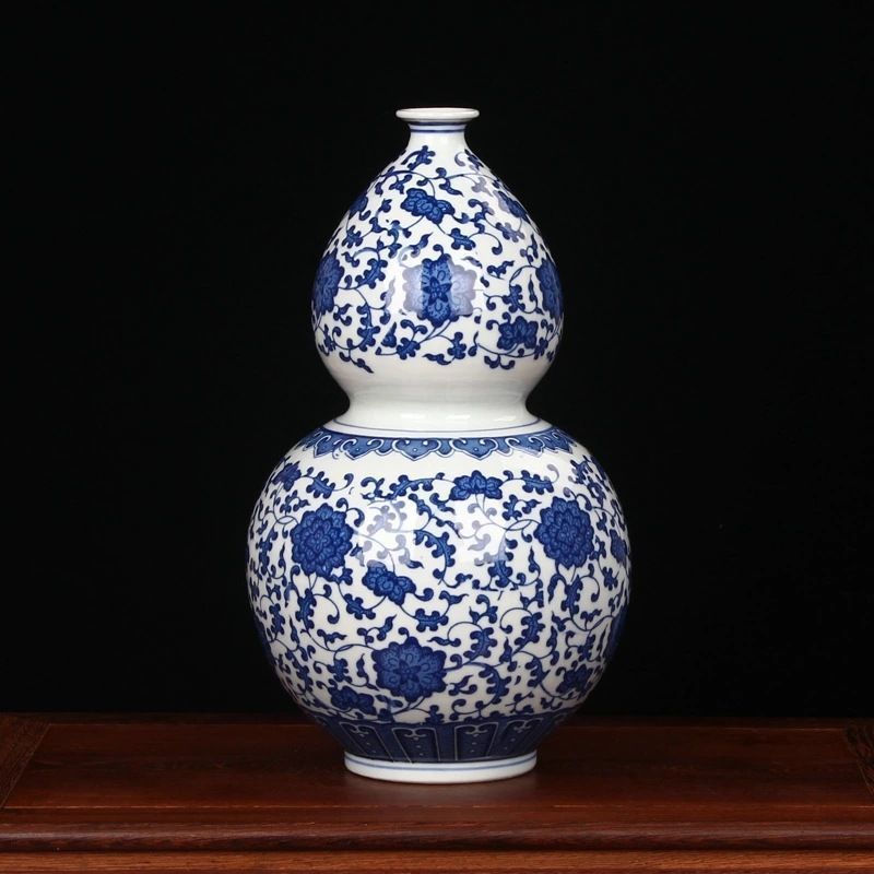 연꽃박병 높이 33 폭 20 구경 4♢