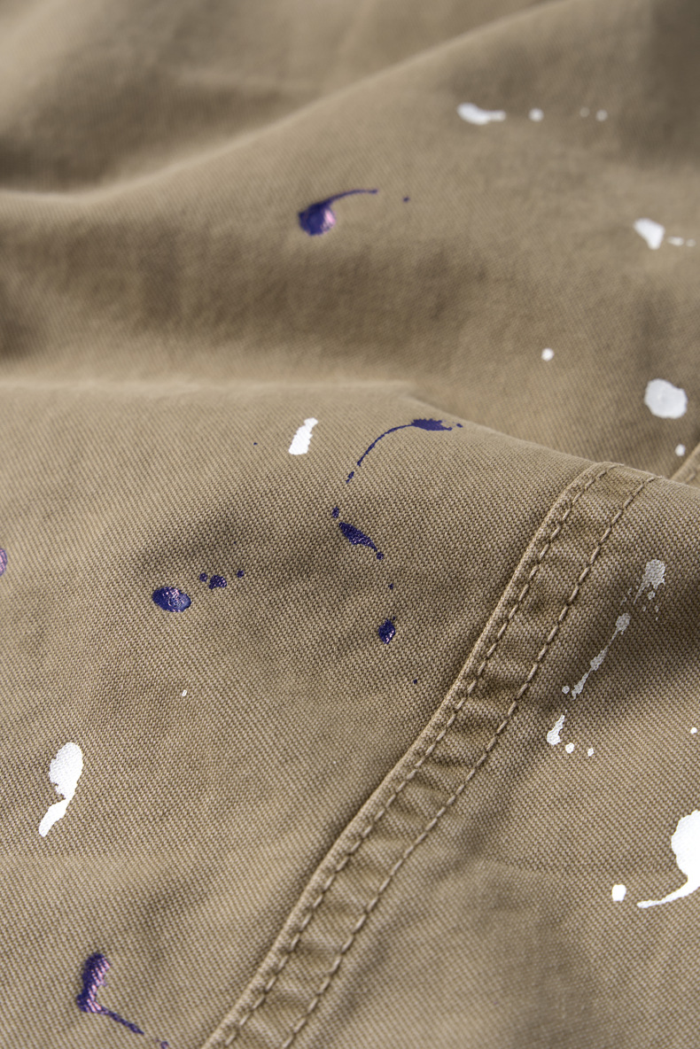 Inflation Hand-Painted Splatter Wide-Leg Cargo Pants