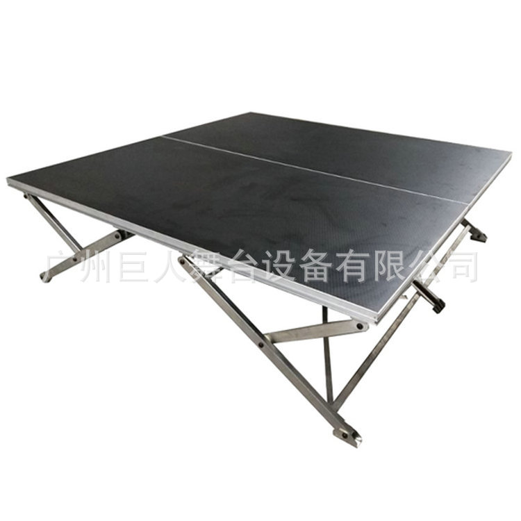 高度可0.2-1米调节舞台 带轮子可推铝合金框活动舞台