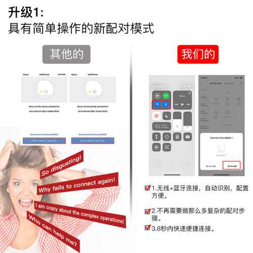 WiFi Tuya smart home light control switch zero fire American and European regulations app remote control timing touch smart switch