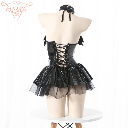 COS Japanese two-dimensional cos witch cosplay costume female little devil see-through short skirt pure desire hot girl uniform