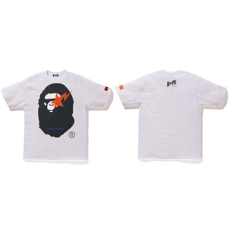 クロスボーダー卸売潮ブランド BAPE エイプヘッド半袖シャークトップ T シャツ供給 240 グラム半袖