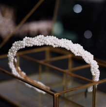 麦浪时尚新娘人工珍珠串珠发箍头饰日韩婚礼结婚纱礼服发饰配饰