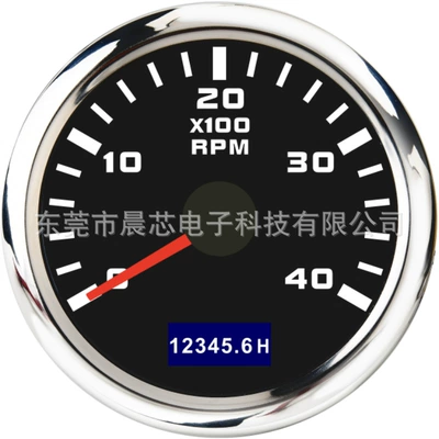 Backlight Tachometer for Vehicle and – Other vehicle instruments - cx6225-black-plate-silver-cover-4k