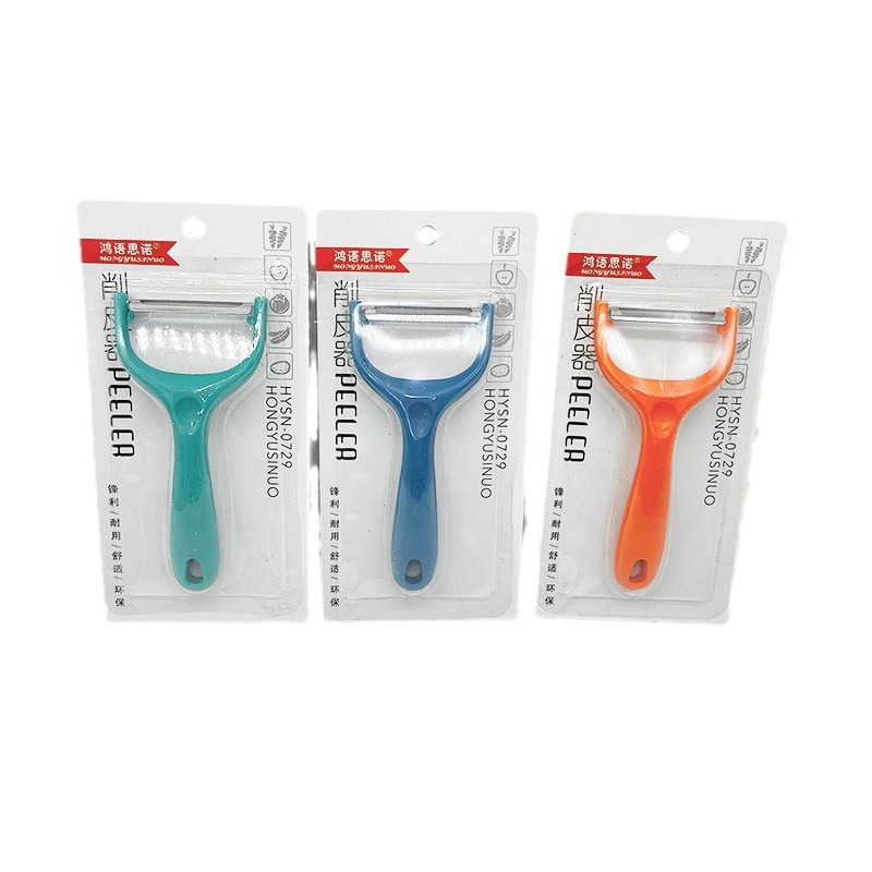 0729 Tarjeta de succión pelador cuchillo mango de plástico dentado pelador fruta melón fruta cepilladora 2 yuanes pelador