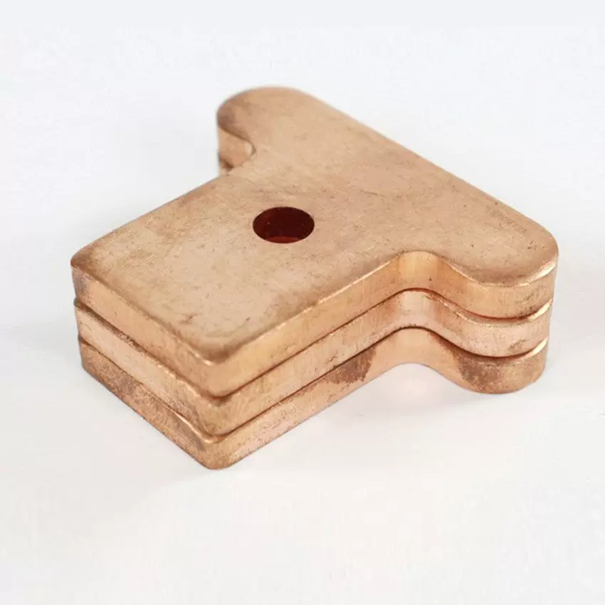 镀锡镍紫铜排打孔折弯制作新能源T2铜排配电柜连接排导电接地加工