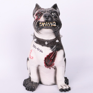 Halloween Cross-border Horror Injured Dog Halloween Atmosphere Decorations Simulation Dog Ornaments BJ