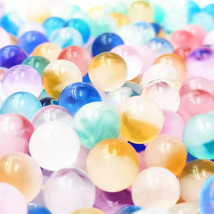 Двухцветный узор пузырьковый большой бус цветной хрустальной грязи морской ребенок