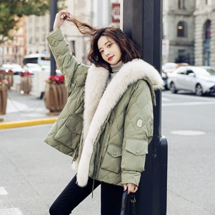 Winter velvet down jacket, duck down