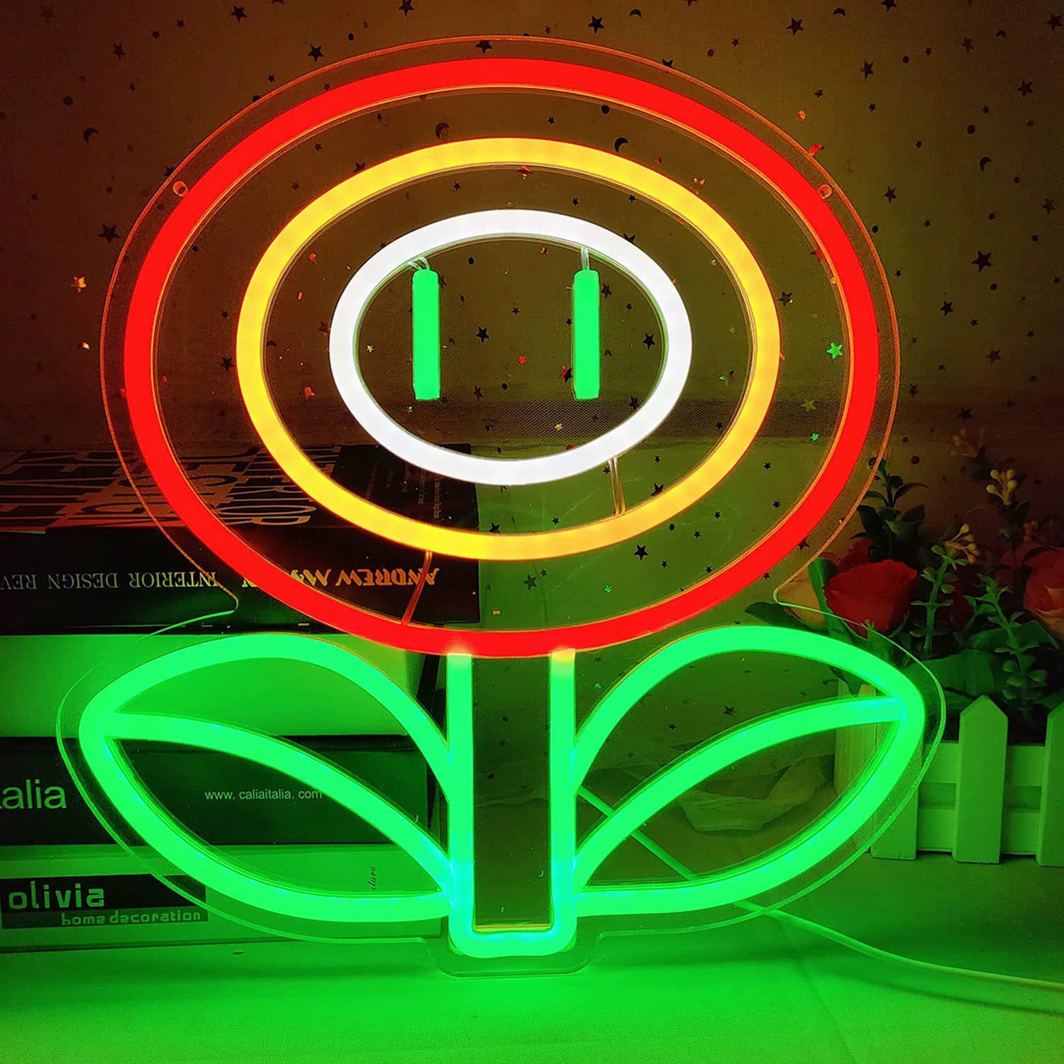 Настенный светильник LED, креативный неоновый ночник для спальни, разные формы, 5В USB или 12В адаптер