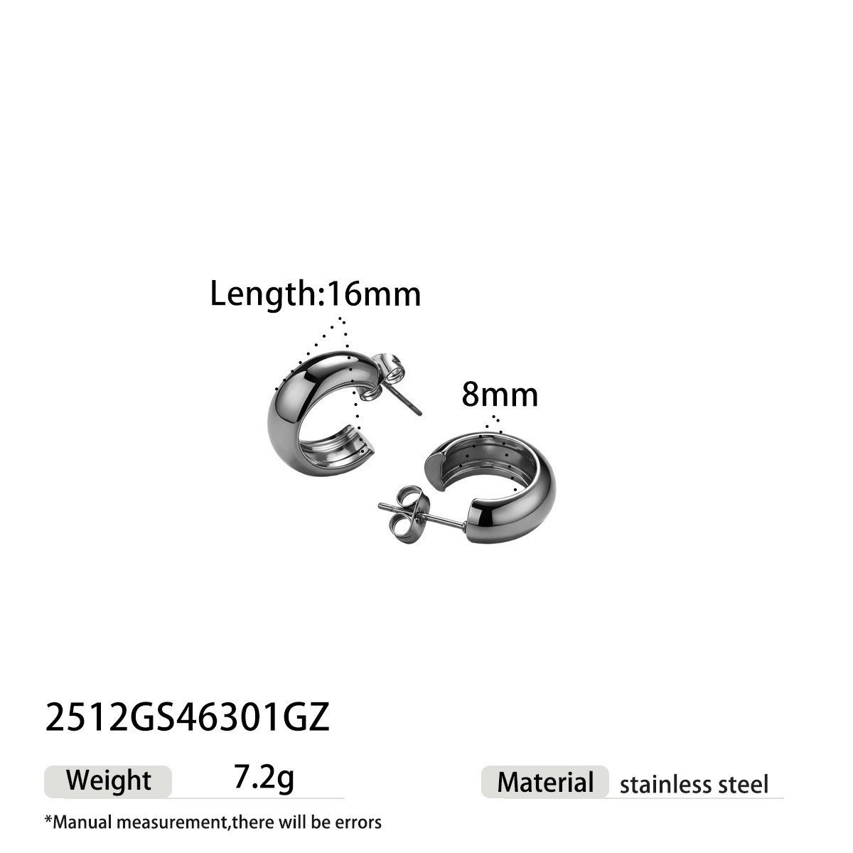 Taina europa y americana pernos de acero inoxidable lujoso ligero de alta calidad personalidad de moda oro y plata pernos de dos colores para mujeres no desvanecen mujeres image 7