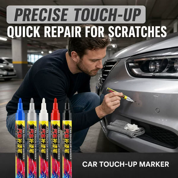 Car tire paint touch-up pen, quick-drying, waterproof, scratch-removing paint repair pen, paint pen for steel industry