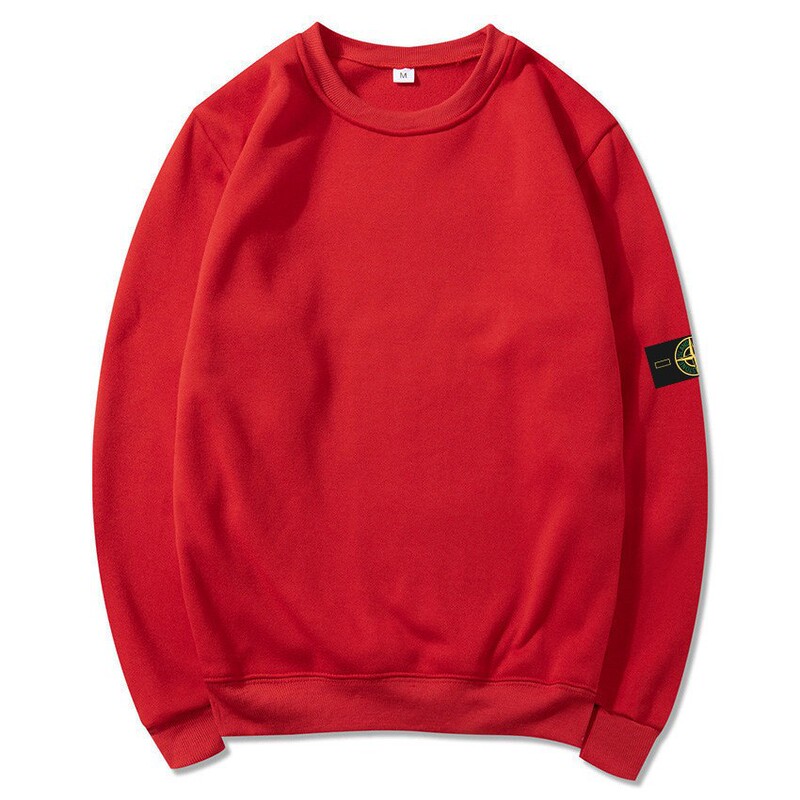 Correct Ston Stone Sweatshirt Autumn and Winter Unisex Hooded Sweatshirt with Island Sleeve Logo Badge Basic Style Sweatshirt Round Neck New Correct Ston Stone Sweatshirt Autumn and Winter Unisex Hooded Sweatshirt with Island Sleeve Logo Badge Basic Style Sweatshirt Round Neck New