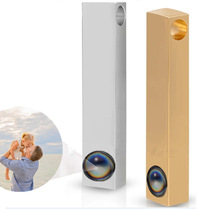 欧美跨境首饰100种语言钛钢不掉色投影项链照片定 制轻奢时尚饰品