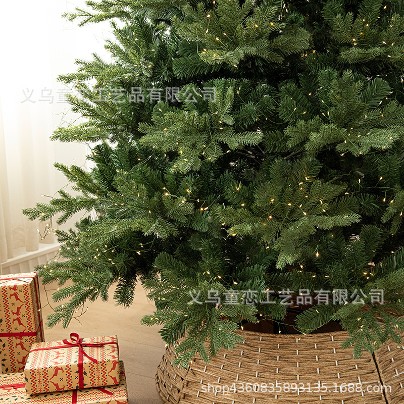 ミックスリーフ高級暗号化発光クリスマスツリーセット 7 フォークツリーホームリビングルームの装飾品大型床置き装飾品|undefined