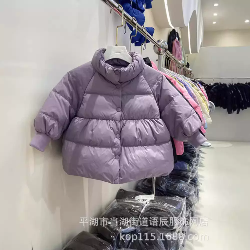 女童羽绒服加厚中小童儿童外套2024冬装三防白鸭绒小江南韩版新款