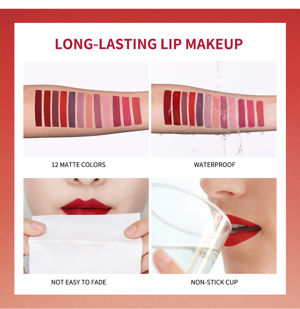 lakerain Cigarette Box Lipstick Matte Lip Gloss Lipstick set undefined