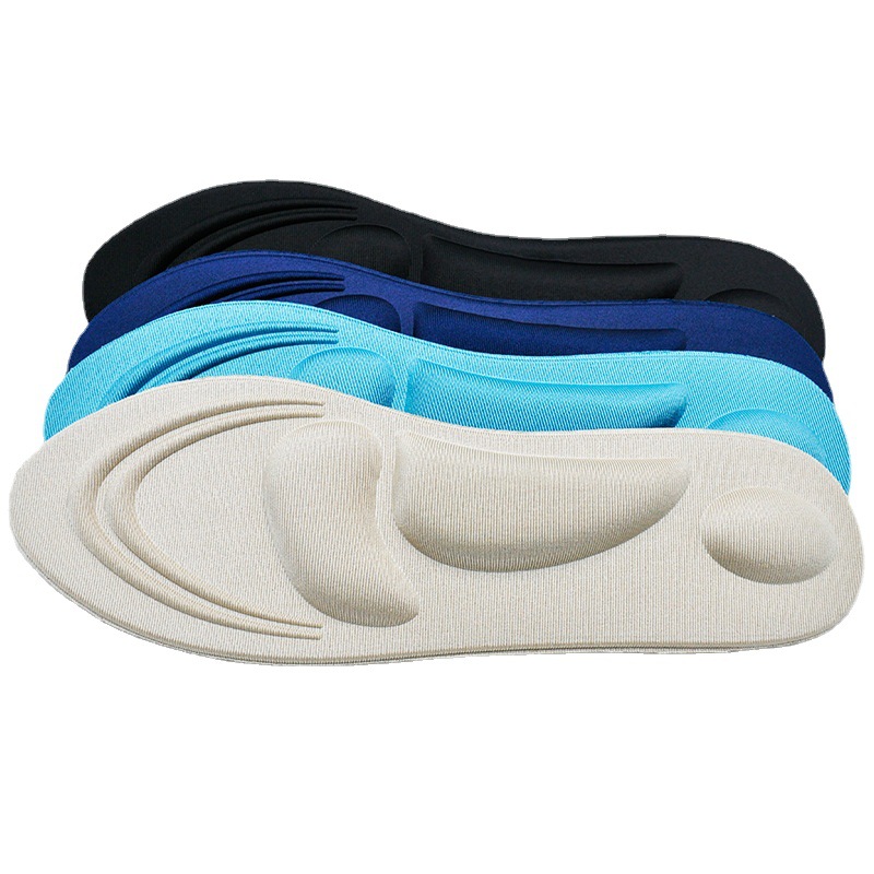 Fábrica fuente de plantillas de masaje esponja absorción de sudor amortiguador plantillas de arco espuma espuma 4D plantillas deportivas