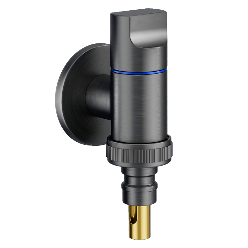 A generation of washing machine faucet automatic water stop valve mini snap-on nozzle joint automatic angle valve 4 points
