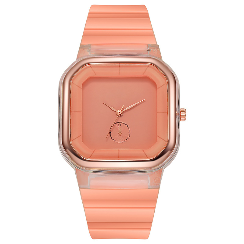 and minimalist Fashionable 2022 Spring/Summer New Women's Student Strap Macaron Silicone Watch_voghion.com