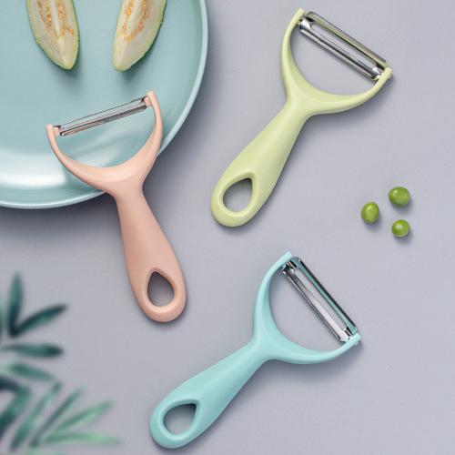 Stainless Steel Peeling Knife Plastic Handle Melon Planer Wholesale Kitchen Gadgets Convenient Potato and Fruit Peeler