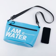 Waterproof clutch bag, zipper storage bag, shoulder waterproof swimming bag, outdoor travel carry-on small bag, toiletry bag