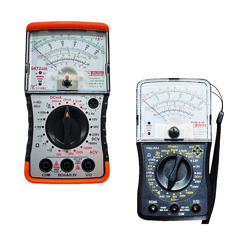 English 5818 Pointer Multimeter S472 Multi-Purpose Mechanical Three-Function High Resistance Range 100K Analog Meter Portable Instrument English 5818 Pointer Multimeter S472 Multi-Purpose Mechanical Three-Function High Resistance Range 100K Analog Meter Portable Instrument
