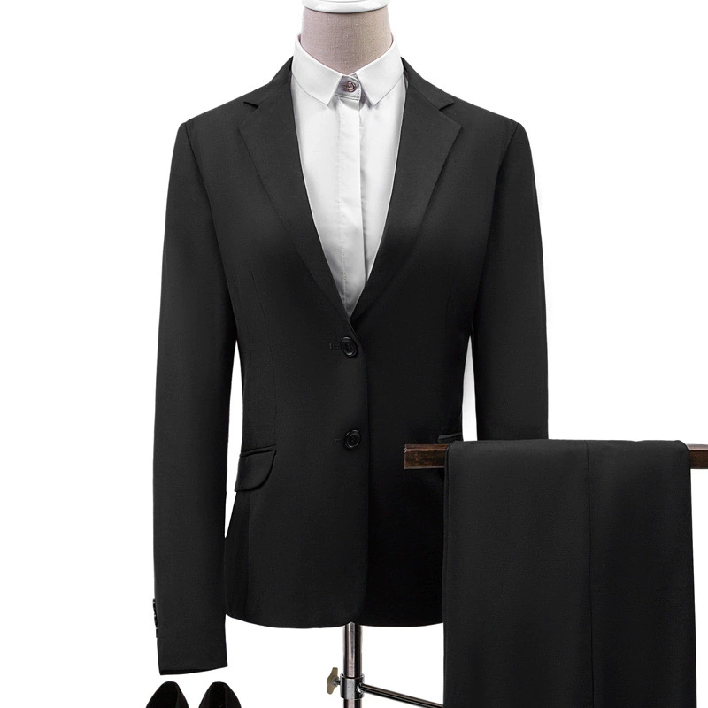 Новый Модный профессиональный пригородный однотонный Универсальный костюм для похудения с высокой длиной до ног, женский костюм, женский костюм