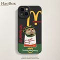 麦当劳猫咪苹果14手机壳iPhone12新款13软壳11男xsmax女小猫8plus
