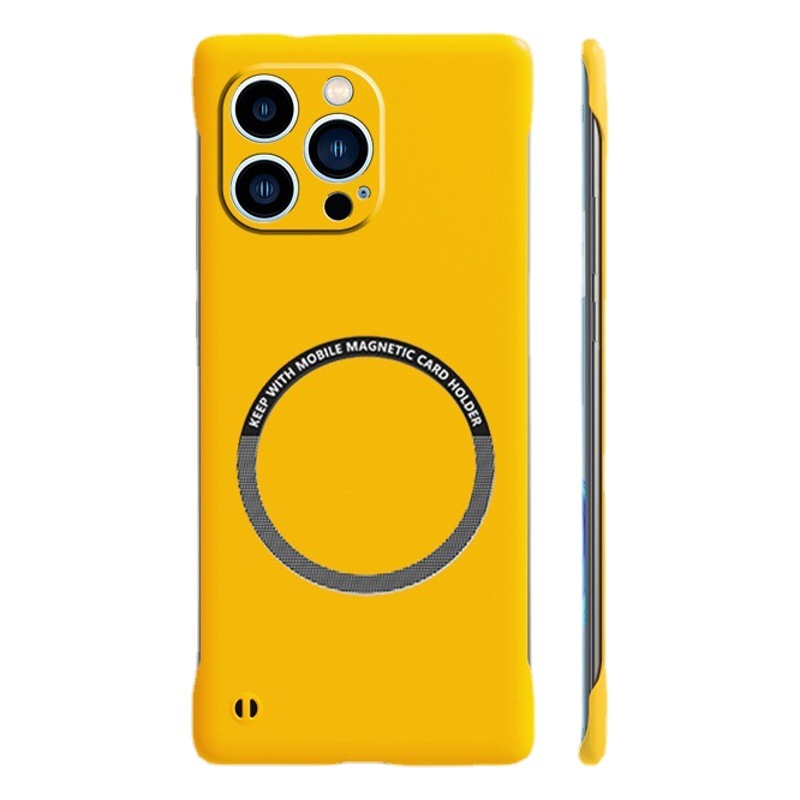 Caja magnética sin marco del teléfono móvil iphone15 para la caja protectora helada simple pura del teléfono móvil de Apple 14 DE LA PC del color