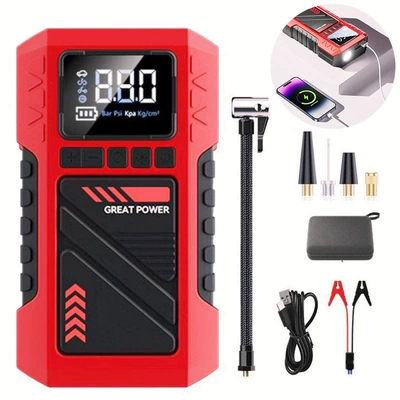 Lithium Battery Jump Starter and — Hava nasosu