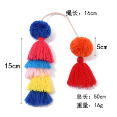 Cross-border Bohemian Tassel Keychain & Accessory for European and American Styles, Trendy Tassel Decorations for Luggage and Bags—Factory Supplier