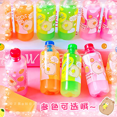 圖強2263飲料瓶橡皮擦ins高顏值小學生創意乾淨少屑果汁造型橡皮