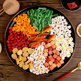 食物工艺品;塑料工艺品;餐厨具玩具
