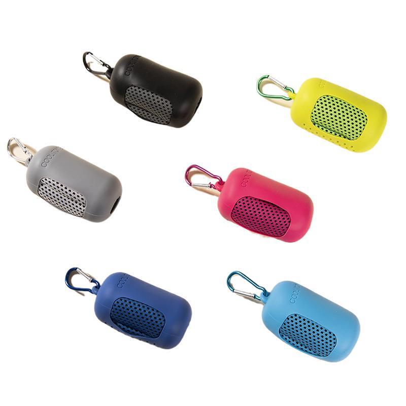 Foreign Trade Hot Selling Creative Portable Mini Silicone Cover Cold Towel Outdoor Cooling Towel Quick-Drying Fitness Towel