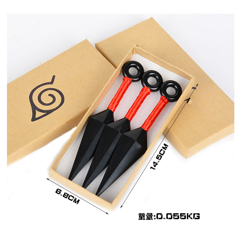 火影苦无 忍具兵器鸣人佐助卡卡西扮演 塑料玩具盒装 新品佩恩|ms