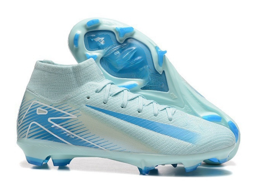 Comercio exterior nuevo Assassin 16 zapatos de fútbol competencia profesional zapatos de alta altura construidos totalmente cojín impermeable de punto zapatos de fútbol FG