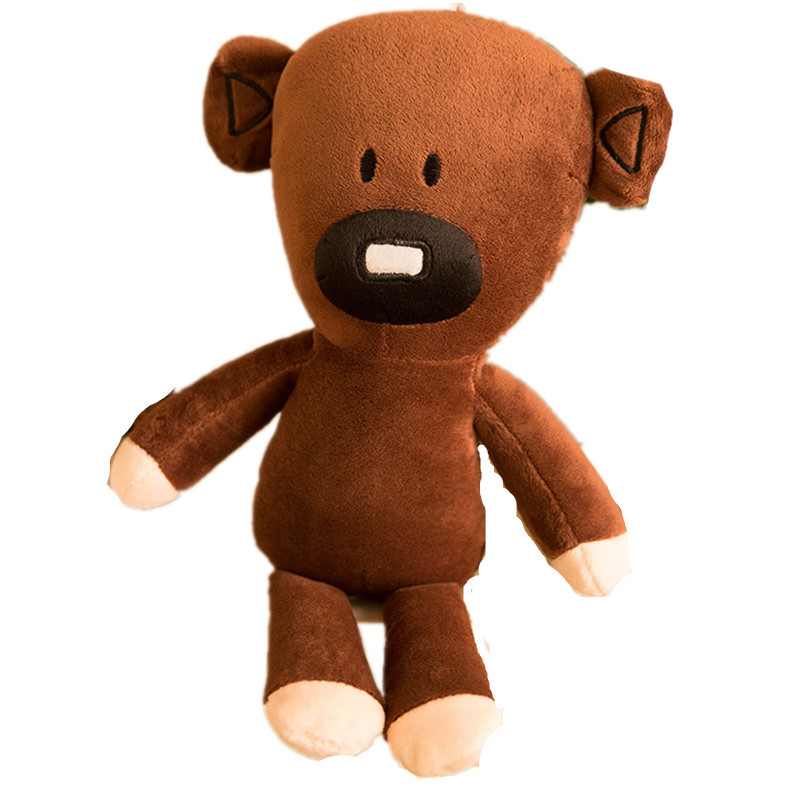 Cross-Border Cartoon Cute Bean Bear Doll, Cute and Popular Plush Toy, Cute and Personalized Bear Companion Rag Doll