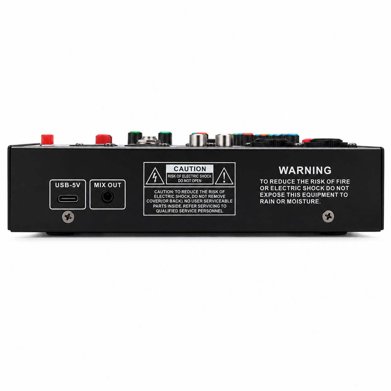 Mini Mezclador de Audio de 4 Canales con Bluetooth, USB, Eco y MP3 para Computadora