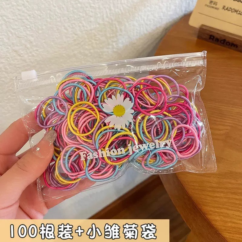 El lazo para el cabello del bebé no daña el cabello, banda de goma pequeña, cuerda para la cabeza, banda de goma elástica alta, cuerda para el cabello para niñas, tocado, accesorios para el cabello para niños al por mayor