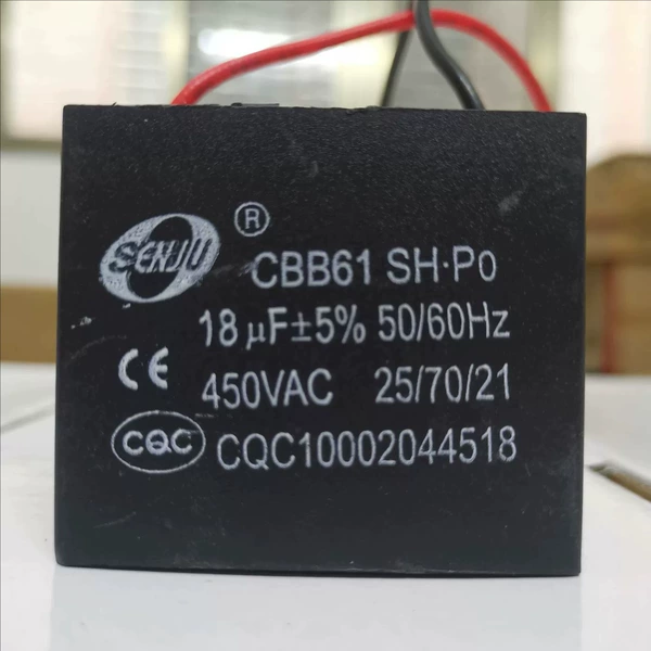 18UF 450V (take 1 shot and 2 pieces) CBB61-wire pin