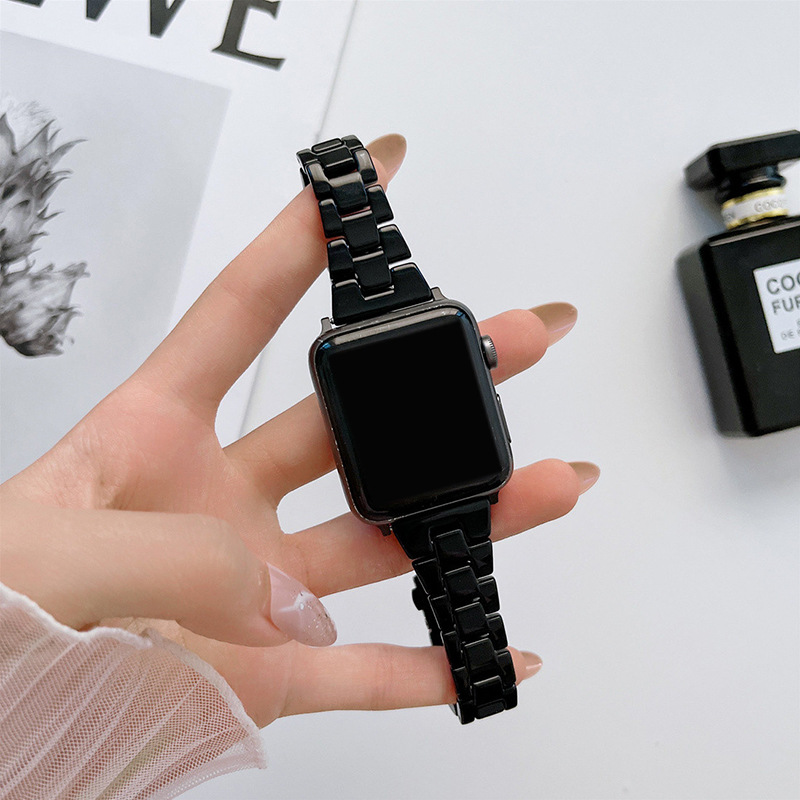 40g Weight Apple watch watchband Classification Resin Material Multicolor, Solid Color Pattern Casual, Retro Style Casual Retro Multicolor Solid Color Apple Watch Watchband 3
