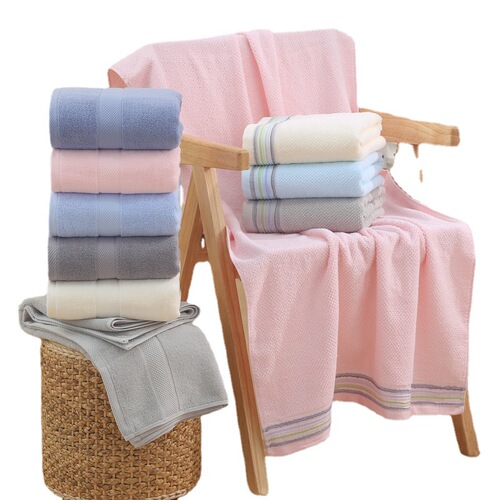 Pure cotton bath towel hotel beauty salon gift large bath towel household absorbent cotton beach towel hotel bath towel wholesale