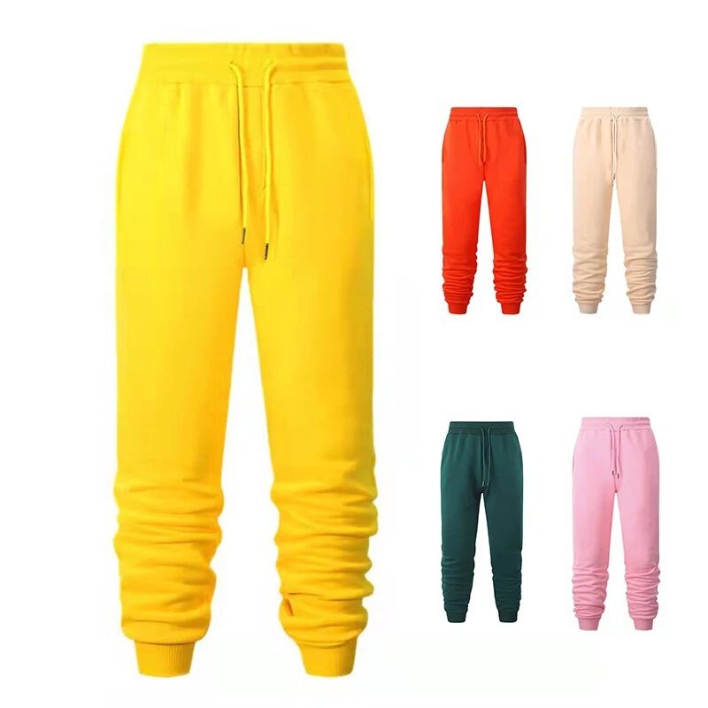 Autumn and Winter fleece-lined Pants Men's Outdoor Sports Fitness Pants European and American New Thickened Casual Fashion Fleece Pants