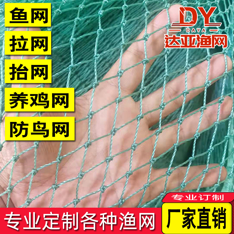 养鸡网尼龙网拦鸡围鸭网家禽塑料网护栏网菜园围网防护网鱼养殖网