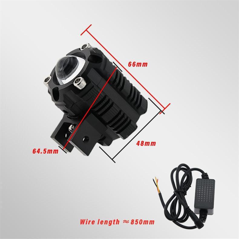 Universal Spotlight for Automobiles, Motorcycles, and Electric Vehicles, Single-Lens Headlight, Strong Light, Wide and Narrow Beam, Waterproof Motorcycle Auxiliary Lighting Headlight