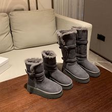 ��Ƥ���׻�ɫѩ��ѥŮ2025�����¿��LͲ�ӽq�Ӻ�ůѥ��Ь�ٴ�